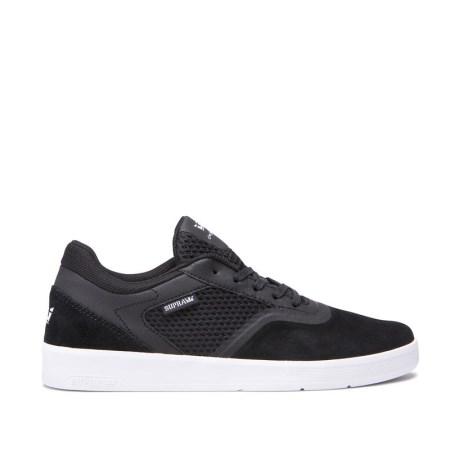 Supra Saint Mens Low Tops Shoes Black UK 79IVQ